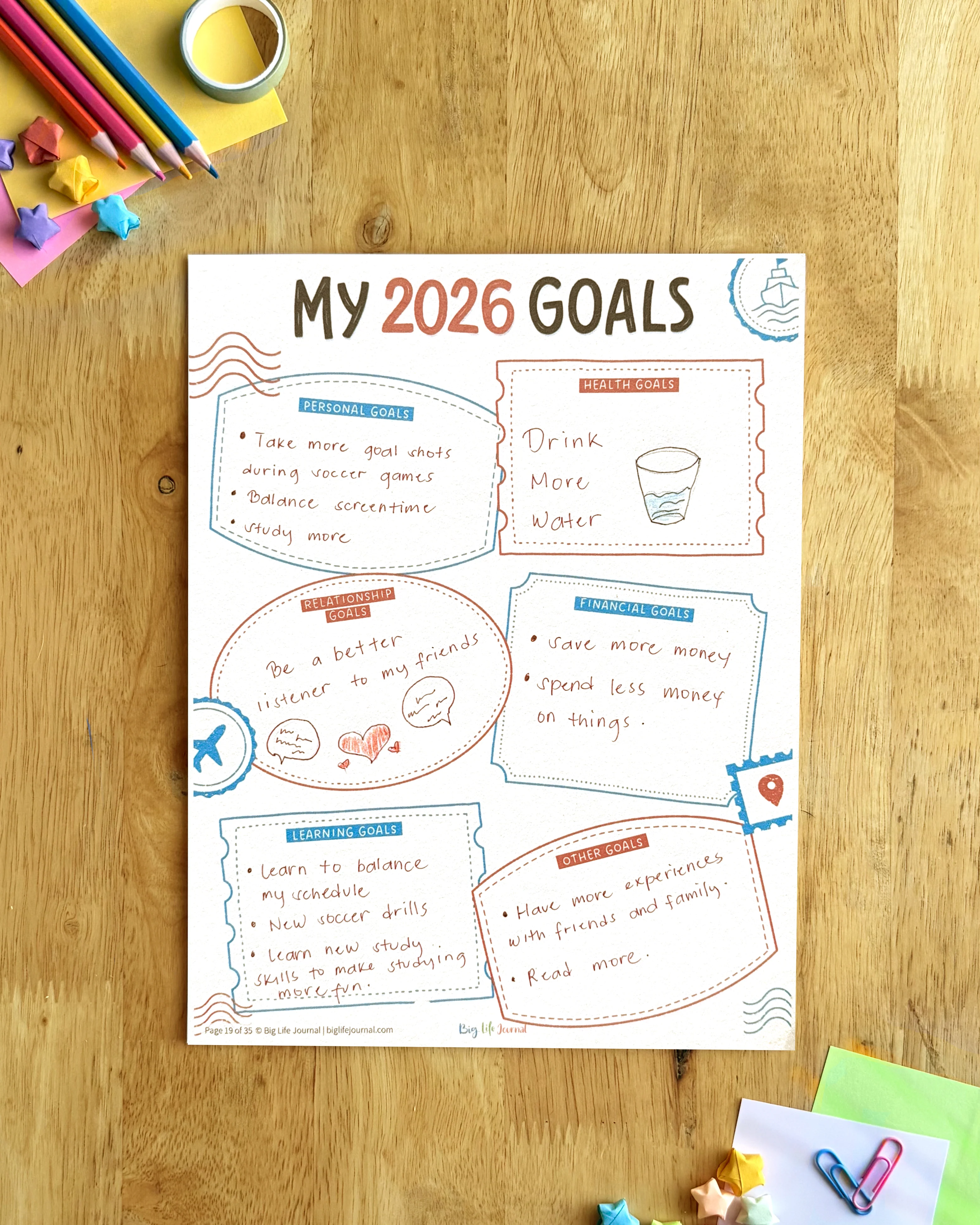 2026 Goal-Setting Kit Bundle PDF (Ages 5-11 & 12+) - Image 11
