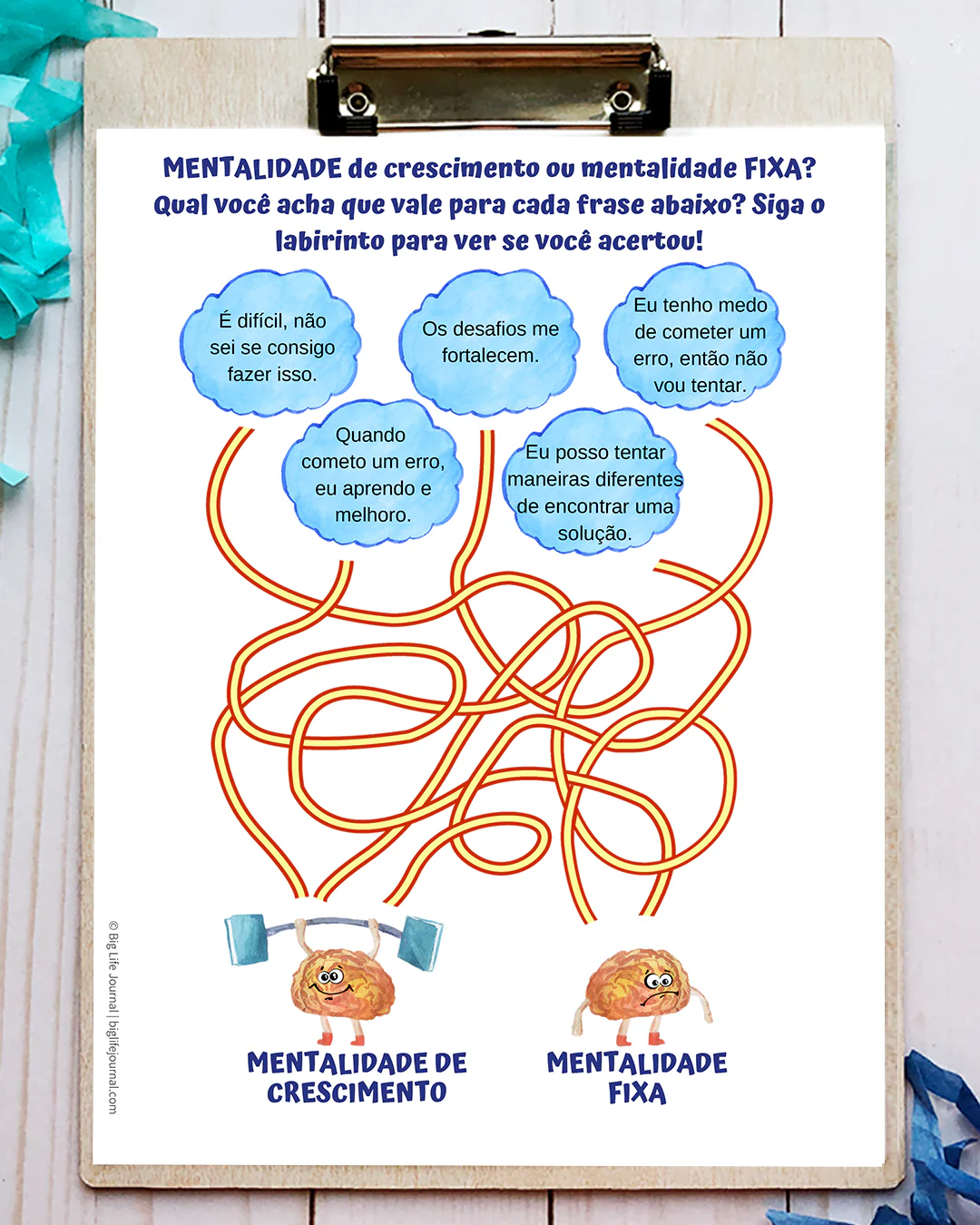 Português Imprimiveis Mentalidade De Crescimento - Image 6